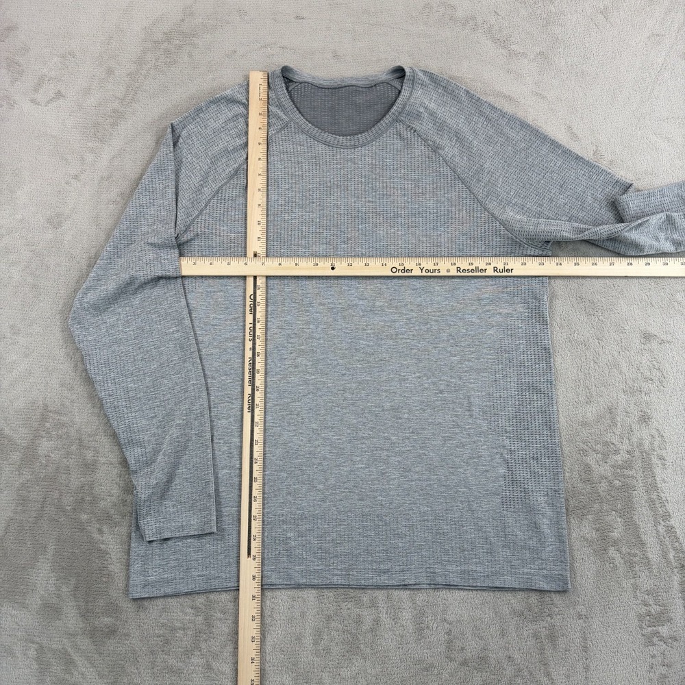 Lululemon Metal Vent Tech T Shirt Heather Grey Men 2XL Long Sleeve Training Gym - Picture 5 of 5